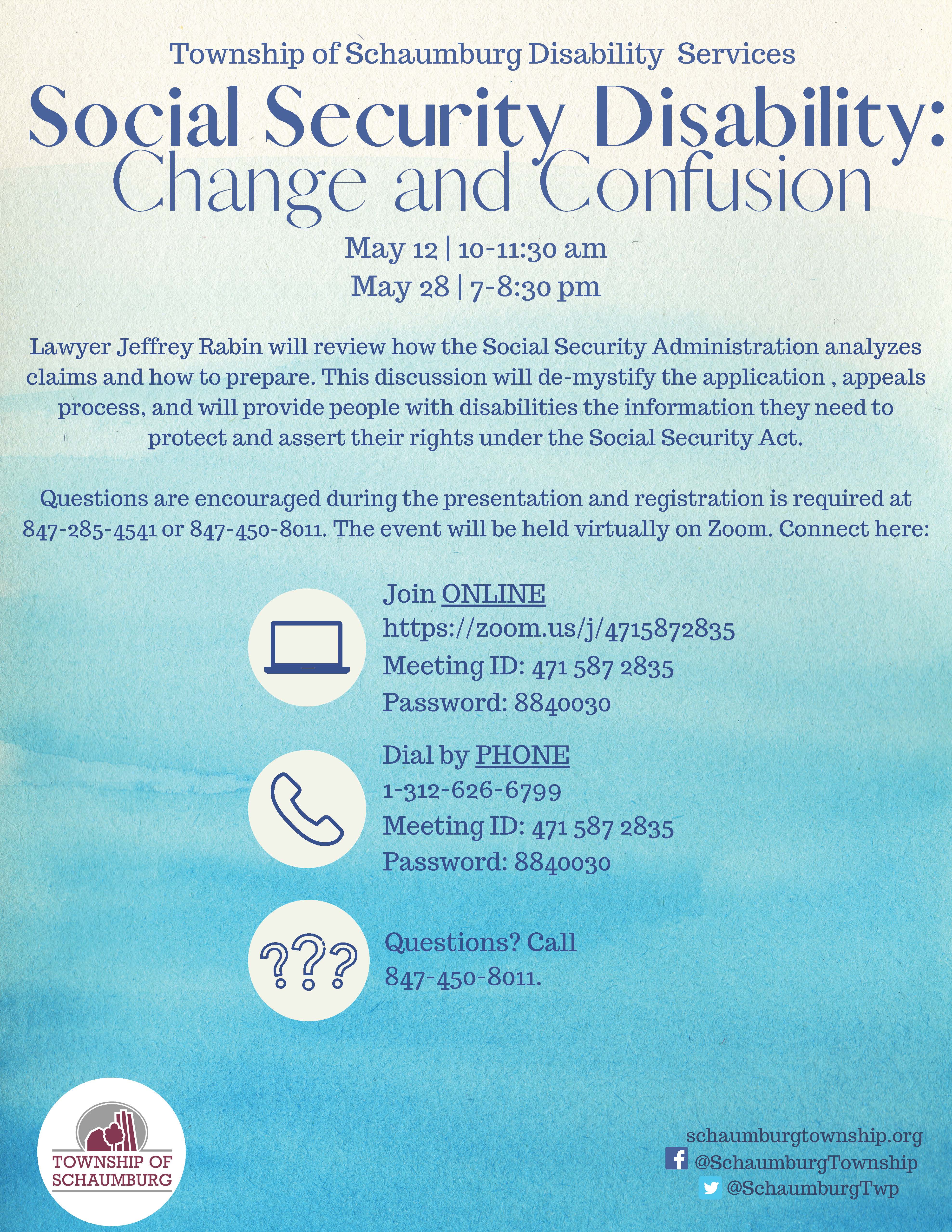 Social Security Disability Change & Confusion